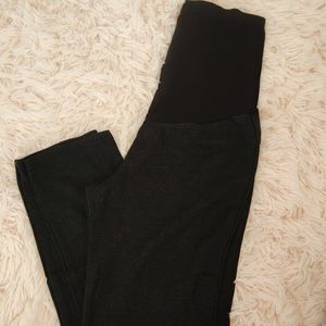 Maternity Highwaisted Dark Charcoal Leggings